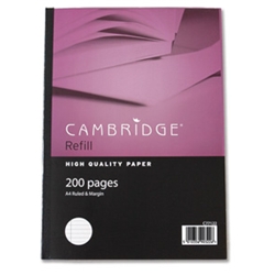 Cambridge Refill Pad Sidebound Ruled and Margin