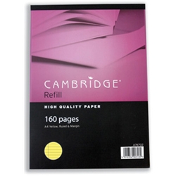 Cambridge Tinted Refill Pad 60 Leaf A4 297x210mm