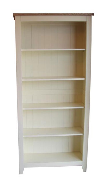 Painted Pine and Ash Bookcase
