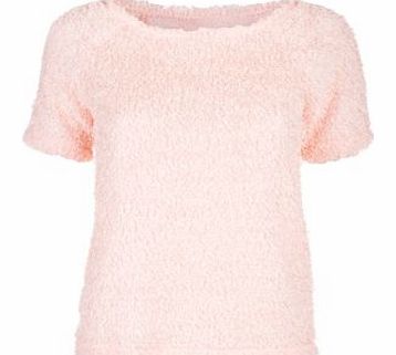 Shell Pink Fluffy Boxy T-Shirt 3277094