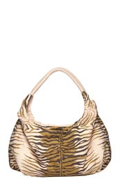 Animal Print Slouch Bag With Matching