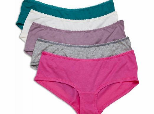 Camille Five Pack Of Cotton Modal Colour Mix Shorts 22