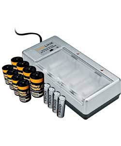 Universal Charger with 4 AA Batteries