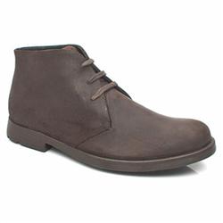 Male 1910 Military Boot Waxy Leather Upper in Dark Brown