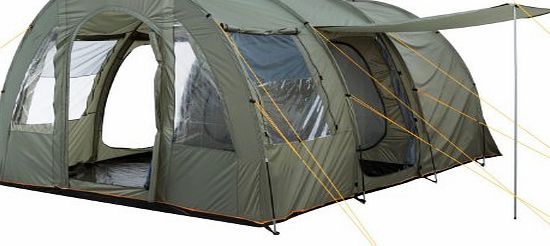 CampFeuer - Big Tunnel-Tent, Olive-Green / Grey, 5000 mm