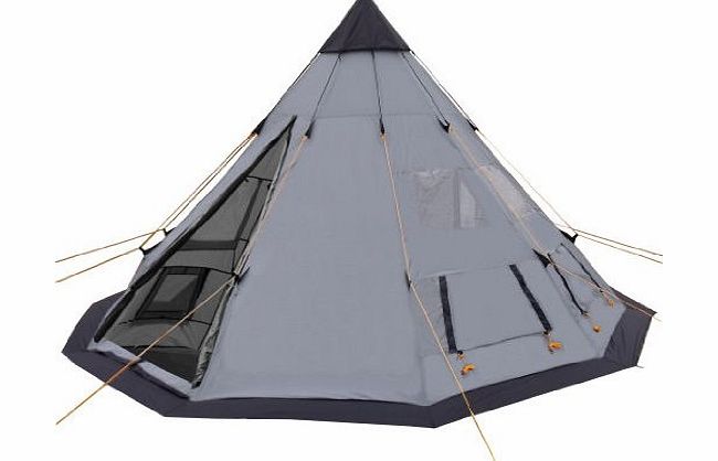CampFeuer - Tipi Teepee - Tent, grey/blue