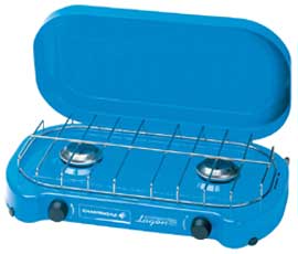 Lagon Double Burner Gas Cooker With Lid