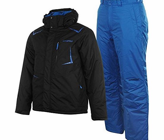 Mens Ski Set Snowboard Winter Sport Outdoor Jacket amp; Salopettes Black/Blue M