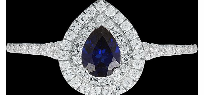 Canadian Ice Collection Pear cut sapphire and