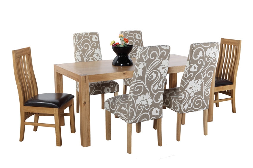 canberra Dining Table and 4 Emilia Chairs and 2