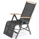 cancun Black Relaxer Chair with FSC Oak Finishing