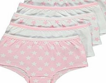 CANDC 5 Pack Star Briefs Girls (Age 12-13)