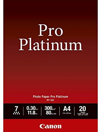 Canon 2768B016 PT-101 Photopaper A4 (Pack of 20)