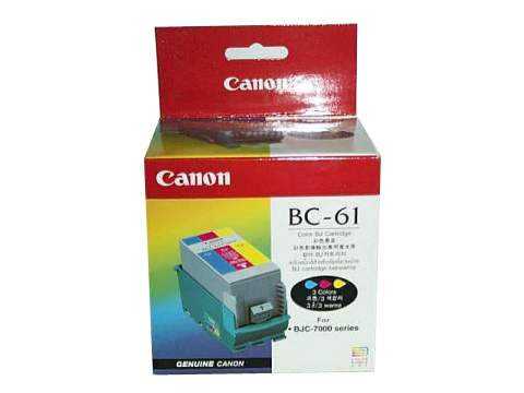 Canon BC-61 OEM Colour Inkjet Cartridge