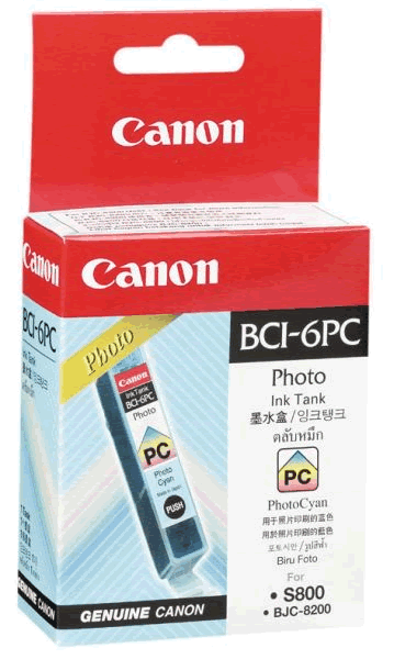 Canon BCI-6PC OEM Photo Cyan Cartridge