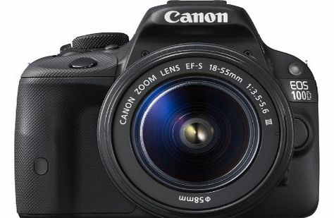 EOS 100D DSLR Camera with EF-S 18-55mm III Lens - Black (18MP, CMOS Sensor) 3 inch Touch Screen LCD