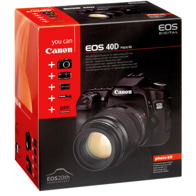 EOS 40D Digital SLR Macro Kit includes