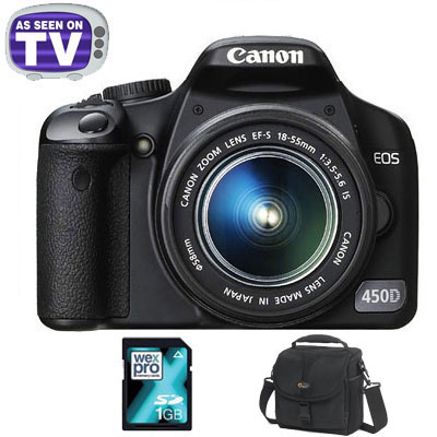 EOS 450D with 18-55mm IS Lens - MEMORY KIT