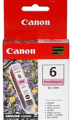 Canon Original BCI-6PM - Photo Magenta Ink Cartridge - 6