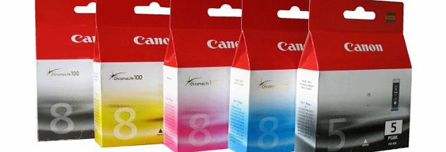 Canon Pixma CLI-8/ PGI-5BK Ink Cartridge Multi Pack