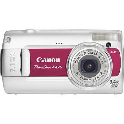 Canon PowerShot A470 Red Compact Camera