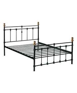 Black Double Bedstead - Frame Only
