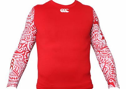 Canterbury  Canterbury Baselayer Cold L/S Tribal Red