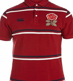 Canterbury England 1871 Short Sleeve Stripe Pique Polo `E53