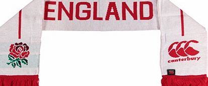 Canterbury England Acrylic Scarf White `E21 955 A81