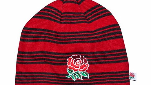 Canterbury England Acrylic Stripe Beanie Red `E30 2504 T38