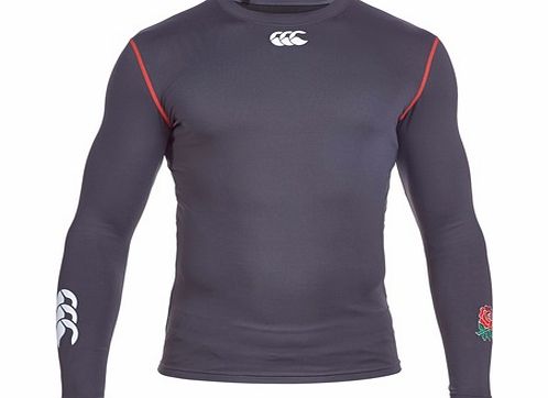 Canterbury England Cold Baselayer Long Sleeve Top Grey `E54