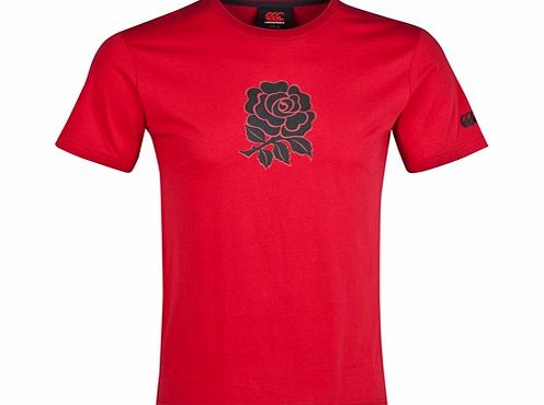 England Cotton Graphic T-Shirt Red `E54 5595 T38