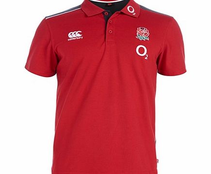 Canterbury England Cotton Training Polo Red `E53 3341 T38