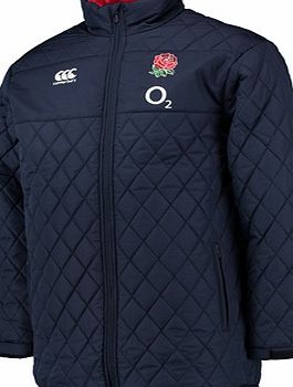 Canterbury England Full Length Padded Jacket Navy `E58 3448