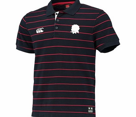 Canterbury England Stripe Polo Navy `E53 3504-769