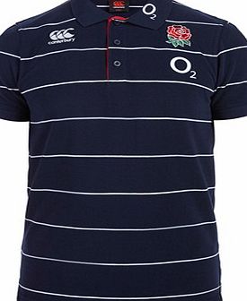 Canterbury England Stripe Polo Navy `E53 3562 E03