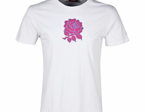England Uglies Rose Graphic Cotton T-Shirt White