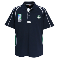 Canterbury Ireland RWC Cut and Sew Rugby Polo Shirt.