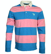 Canterbury Auckland Pink and Blue Stripe Rugby