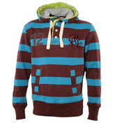 Canterbury Cullen Red and Blue Stripe Hooded