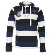 Canterbury Lambie Regal Blue Hooded Rugby Shirt