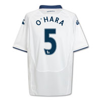 Portsmouth Away Shirt 2009/10 with OHara 5