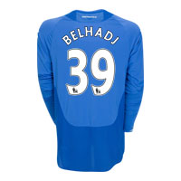 Portsmouth Home Shirt 2009/10 with Belhadj 39