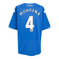 Portsmouth Home Shirt 2009/10 with Mokoena 4