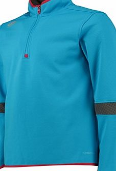 Canterbury ThermoReg 1/4 Zip Run Top Blue `E55