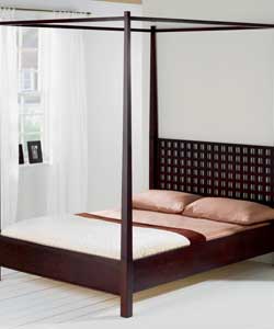 canton Double 4 Poster Bed with Comfort Mattress