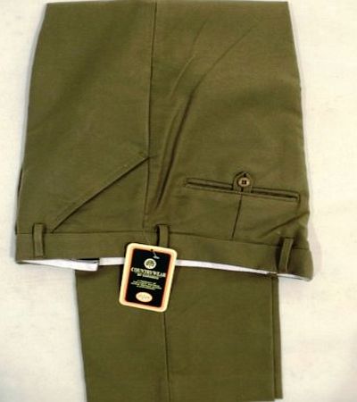 Carabou Mens Light Moleskin Trousers, By Inside Leg: 29``, Trouser Size: 36``, Main Colour: Dark Lovat