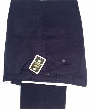 Mens Moleskin Trousers, By Inside Leg: 29`` (Short), Trouser Size: 32``, Exact Colour: Navy