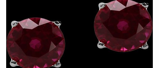 Exclusive - CARAT 9ct White Gold Ruby Coloured