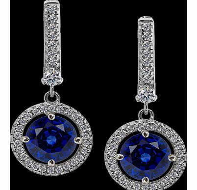 CARAT Silver Brilliant Cut Sapphire Blue